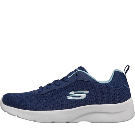 Buy Skechers Womens Dynamight 20 Eye To Eye Trainers Navylight Blue