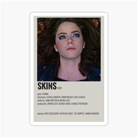 "Skins movie poster" Sticker for Sale by PowerPuff-Shop | Redbubble