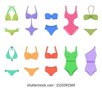 Doodle Bikini Set Summer Swimming Suits Stock Vector Royalty Free 400936108 Shutterstock