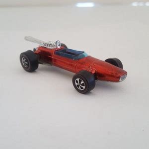 Vintage Redlines Hot Wheels Brabham Repco F Red In Color With No Decals Made In Hong Kong