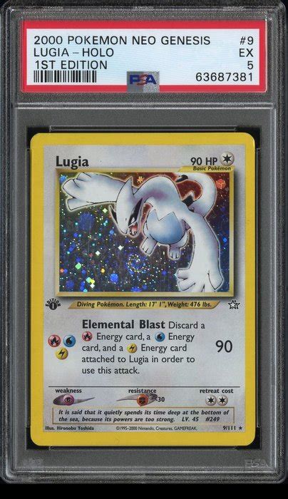 Wizards of The Coast Pokémon Graded Card Lugia Edition Catawiki