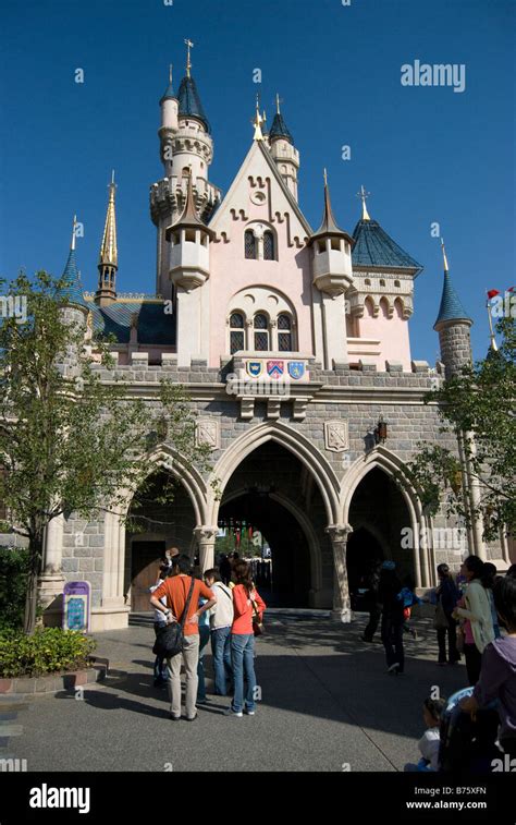 Sleeping Beauty Castle Fantasyland Hong Kong Disneyland Resort