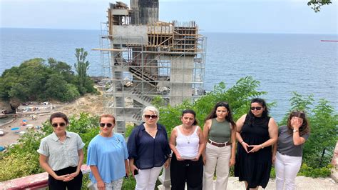 Zonguldak ta deniz kıyısına 33 metrelik kule yapıldı