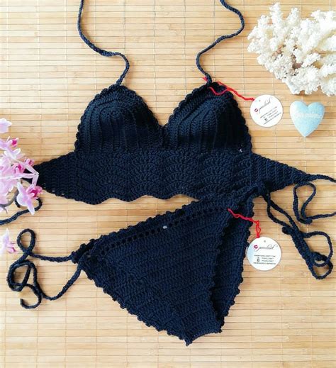 Crochet Bikini Set Model Ibiza Cheeky Bottom Select Your Etsy
