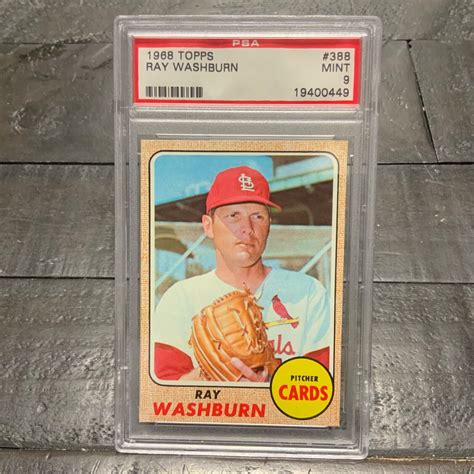 Topps Ray Washburn Cardinals Psa Mint Ebay