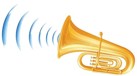 Trumpet With Sound Wave Icon Noise Sound Clipart Vector Noise Sound
