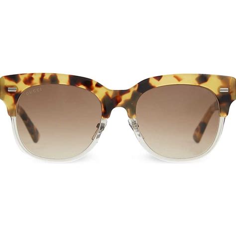 Gucci Tortoise Shell Sunglasses G Half Frame Sunglass Frames