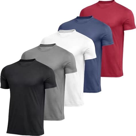 Kit Camiseta Netmix Store Dry Fit Treino 5 Unidades Masculina