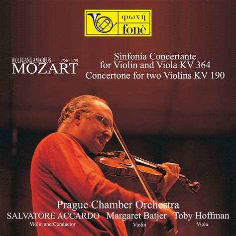 W A Mozart Sinfonia Concertante Kv Concertone Kv Album