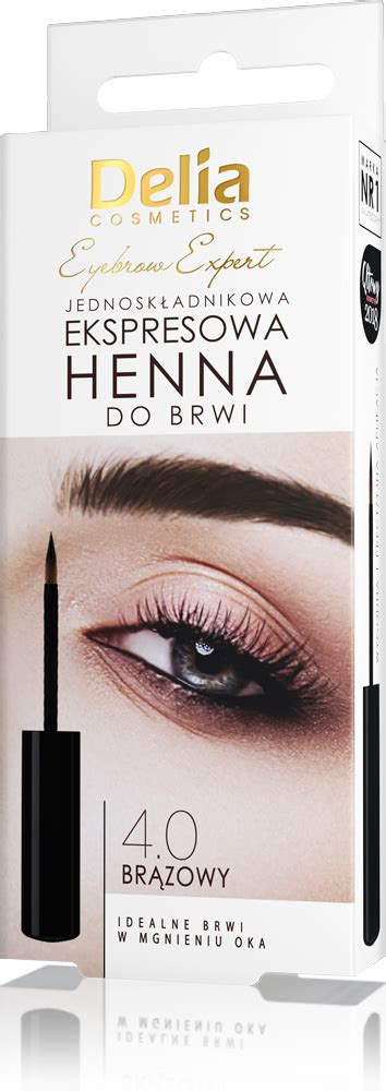 Delia Eyebrow Expert Jednoskładnikowa ekspresowa henna do brwi 4 0