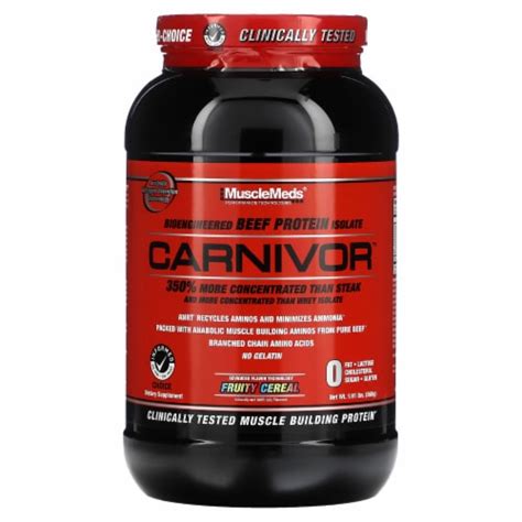 Musclemeds Carnivor Bioengineered Beef Protein Isolate Fruity Cereal