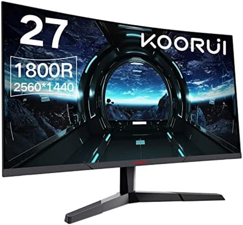 KOORUI de Monitor Gaming Ultragear 27 Pulgadas 144Hz 1ms Resolución