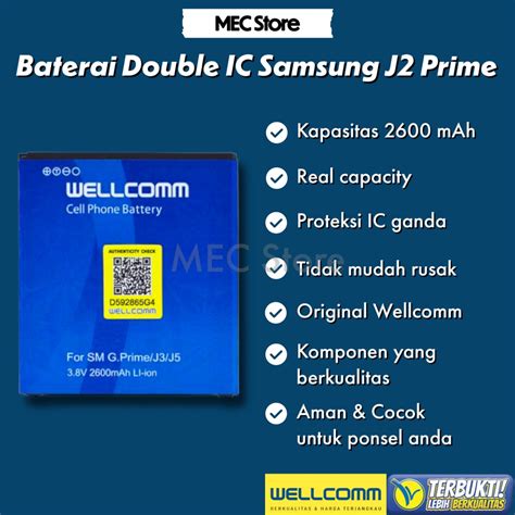 Jual Baterai Battery Double Ic Power Samsung Grand Prime J