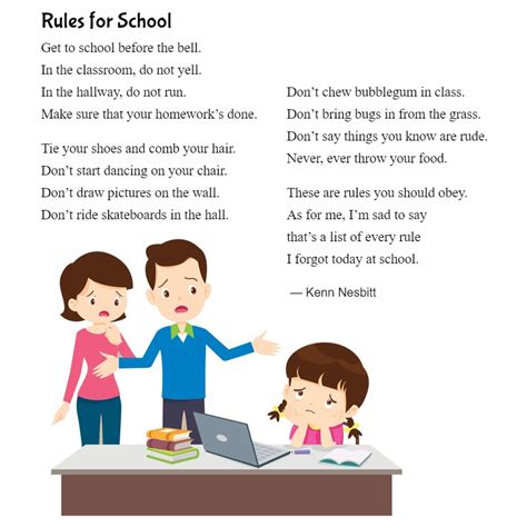 Funny Poems About School