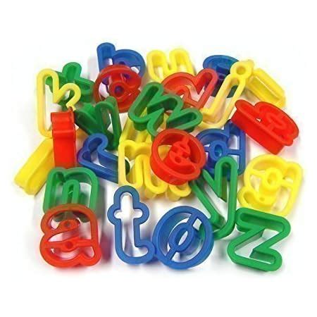 26 Plastic Playdough Cookie Cutters A-Z Lower Case Alphabet Letters ...