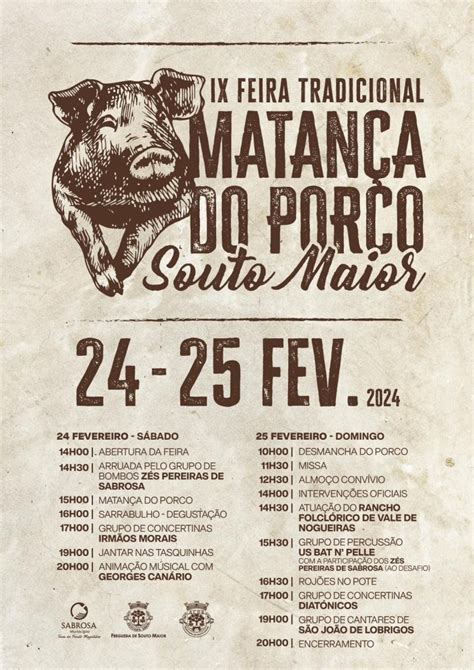 Ix Feira Da Matan A Do Porco Decorre Este Fim De Semana Em Souto Maior