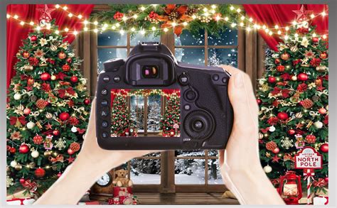 Cylyh 7x5ft Christmas Backdrop Xmas Window Photography