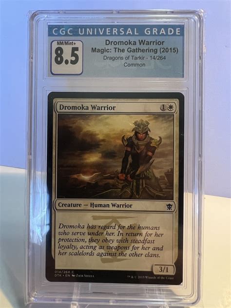 MTG Dromoka Warrior Dragons Of Tarkir 014 264 Regular Common Graded CGC