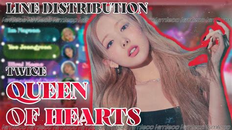 Twice Queen Of Hearts Line Distribution Color Coded Kimleoo