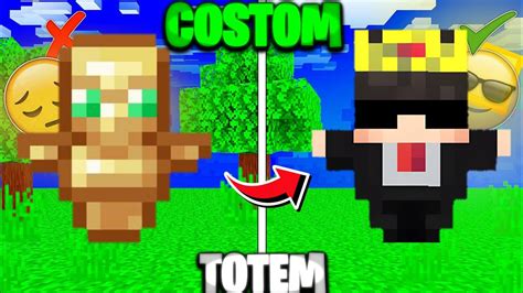 How To Make Your Own Skin Totem Of Undying In Minecraft Pe Custom