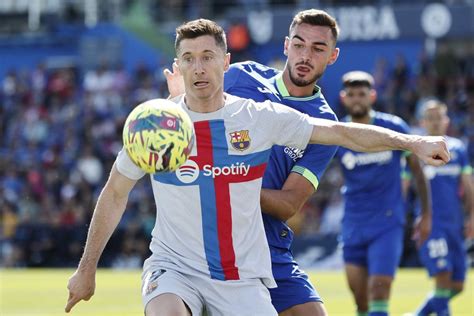 El X Del Fc Barcelona En Getafe Al Descanso