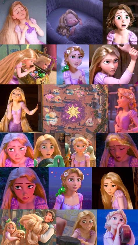 Wallpaper 52 ~ Tangled Rapunzel Dibujos Lindos De Disney Collage De