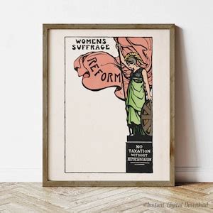 Suffragette Campaign Poster, Instant Download Printable, Print Locally ...