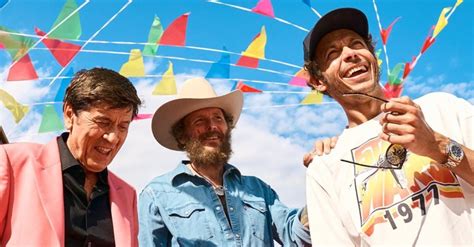 Lallegria Gianni Morandi Jovanotti E Valentino Rossi Nel Videoclip