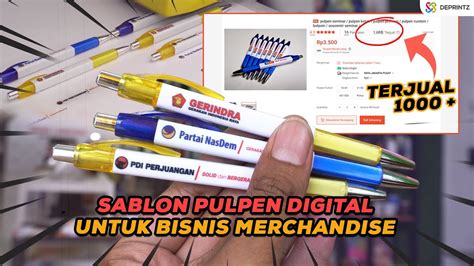 CARA CETAK CUSTOM PULPEN UV PRINTING CUSTOM PENA BALLPOINT PAKAI