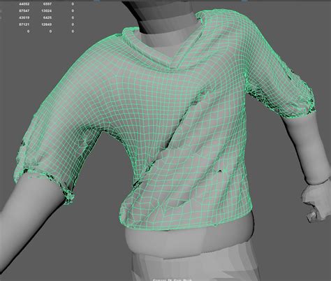 NCloth Tearing Apart While Applied In An Animated Character Autodesk