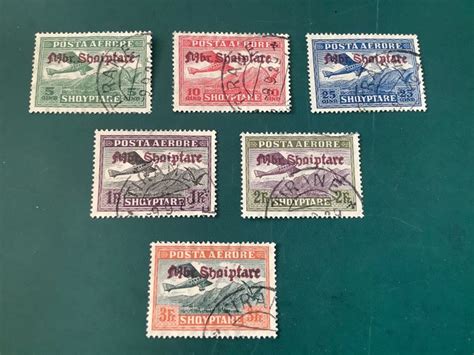 Albania Airmail Stamps With Overprint Michel En Catawiki