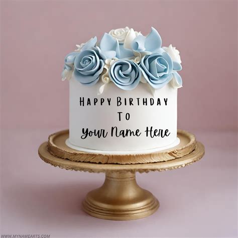 Chocolate Birthday Cake Image With Name Edit Mynamearts