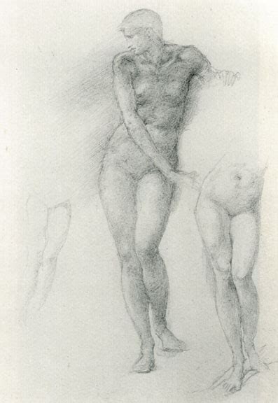 Study Of A Standing Nude Female Figure For The Figure Of Andromeda In