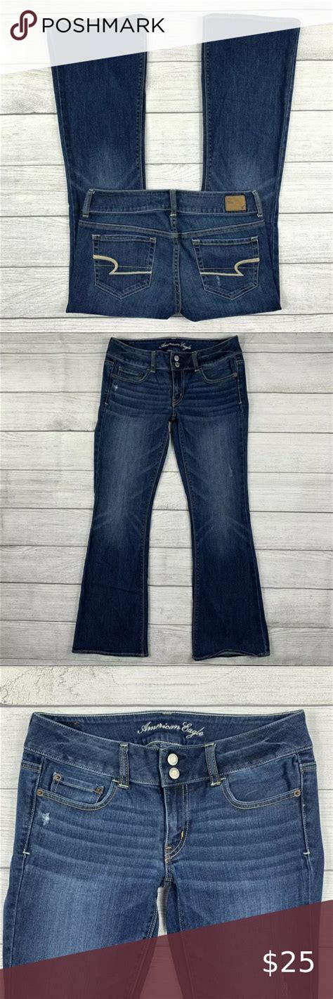 American Eagle Artist Stretch Denim Flared Jeans Denim Flare Jeans