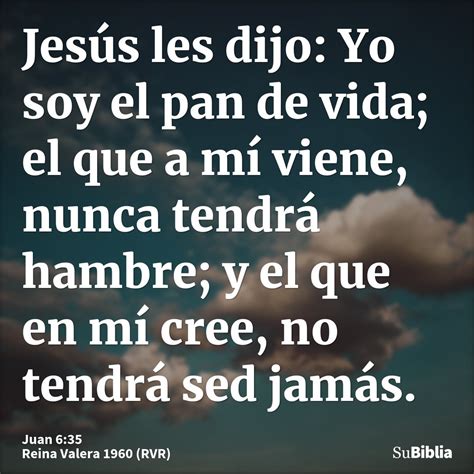 Juan 6 35 Biblia