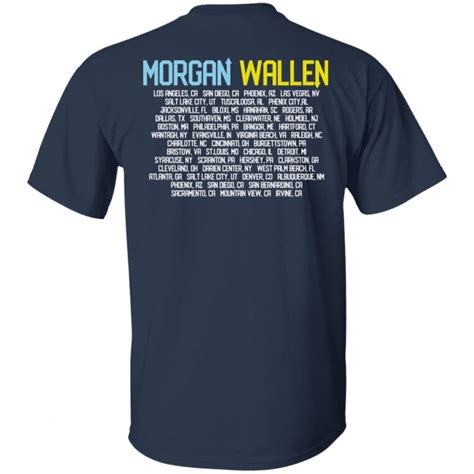 Morgan Wallen Merch Morgan Wallen Heather Black Tour Tee - Spoias