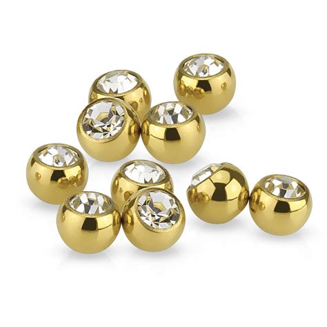 16mm Jeweled Ball Gold Shortdescription