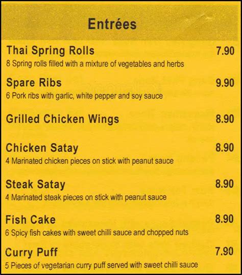 Phuket Thai Restaurant Menu, Menu for Phuket Thai Restaurant, Papanui ...