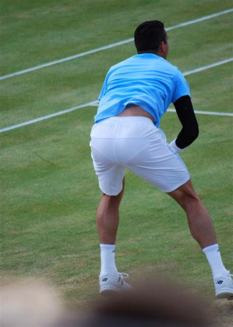 Tennis Player Milos Raonic At The Queens Club Tournament In London A