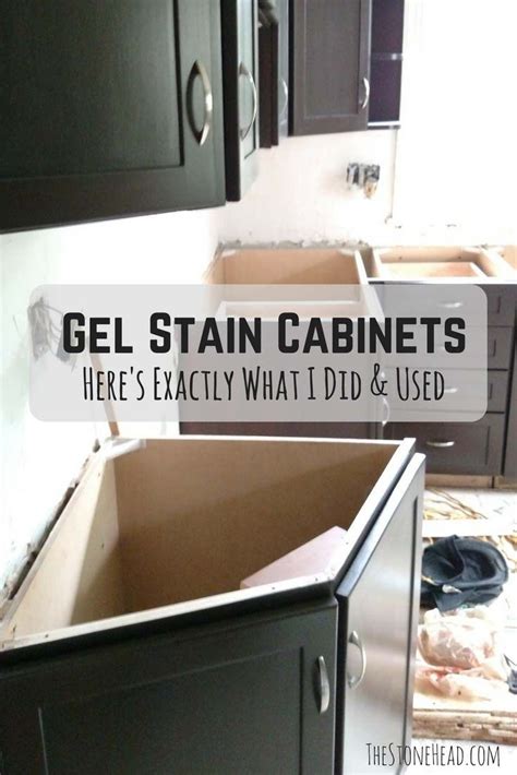 General Finishes Gel Stain Tutorial Cheap Cabinet Refinishing