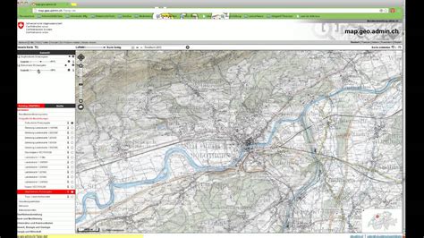 Mapgeoadminch Schweizer Landeskarten Online Youtube