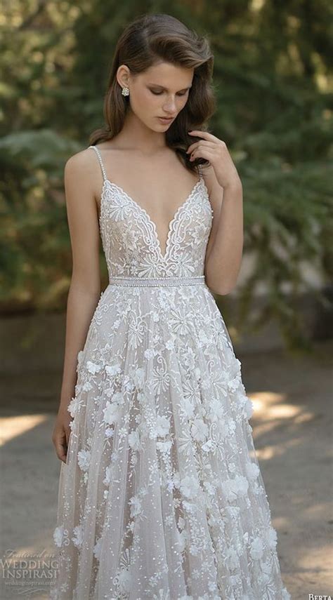 30 Gorgeous Floral Applique Wedding Dresses Weddingomania