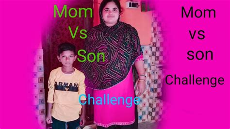 🤣 ️challenge Mom Vs Son Part 1🤗🥰 Funny Video 🙊 Masusimplevlog