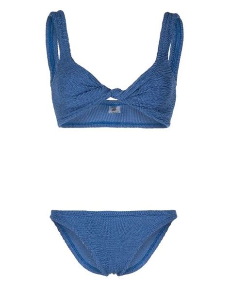 Hunza G Juno Bikini Set In Blue Lyst