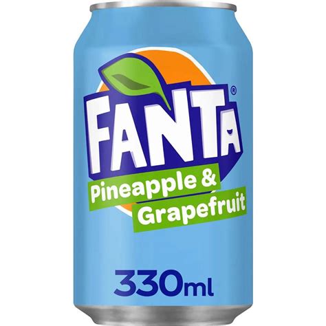 Fanta Pineapple And Grapefruit Soft Drink Can 330ml Woolworths