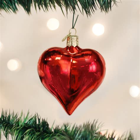 Large Shiny Red Heart Ornament Old World Christmas™