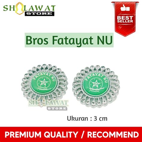 Jual Bros Fatayat Nu Variasi Matahari Kecil Pin Terompah Fatayat Nu