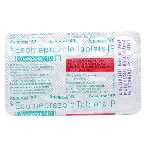 Sompraz Tablet S Price Uses Side Effects Composition Apollo