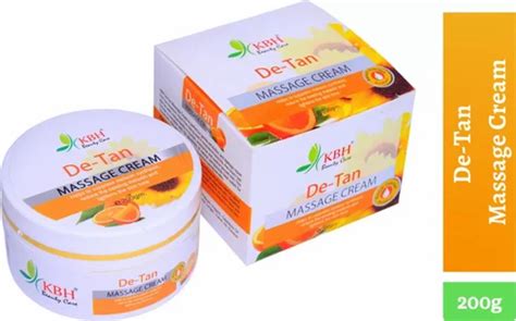 200g Kbh De Tan Massage Cream Packaging Size 200 Gm At Rs 125 In Greater Noida