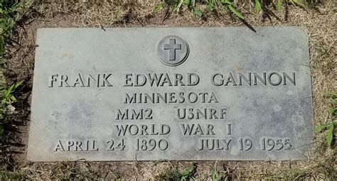 Frank Edward Gannon 1890 1955 Memorial Find A Grave